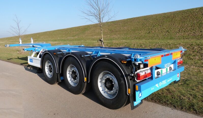 Plataforma Portacontenedor Extensible D-TEC FLEXITRAILER lleno